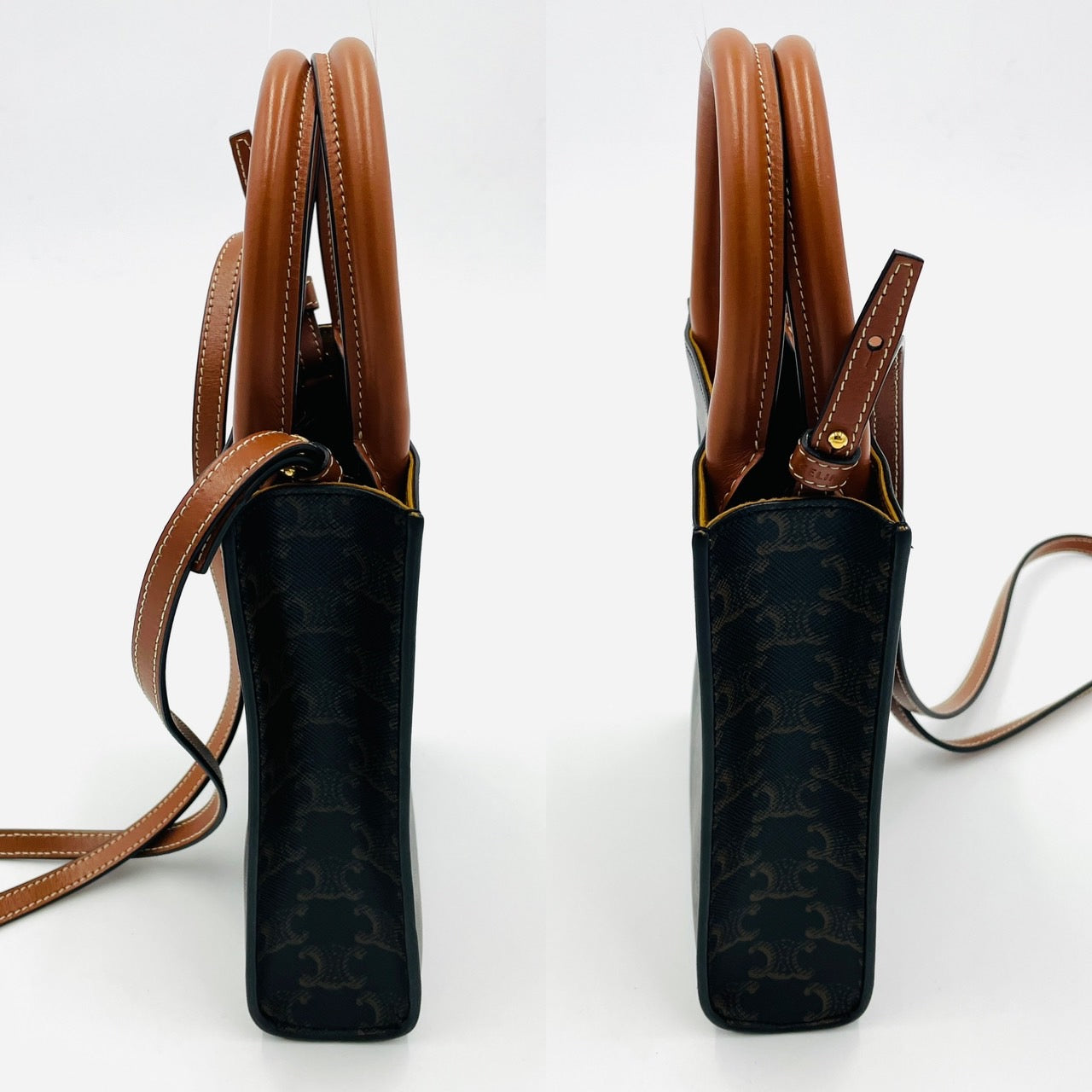 CELINE Trionf Bag Mini Vertical Hippo Shoulder Bag