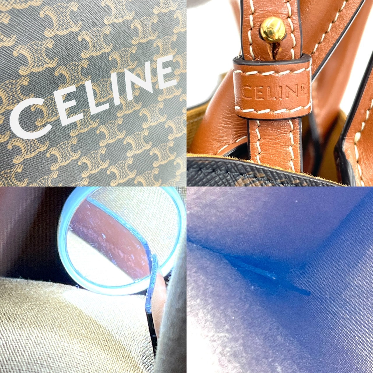 CELINE Trionf Bag Mini Vertical Hippo Shoulder Bag