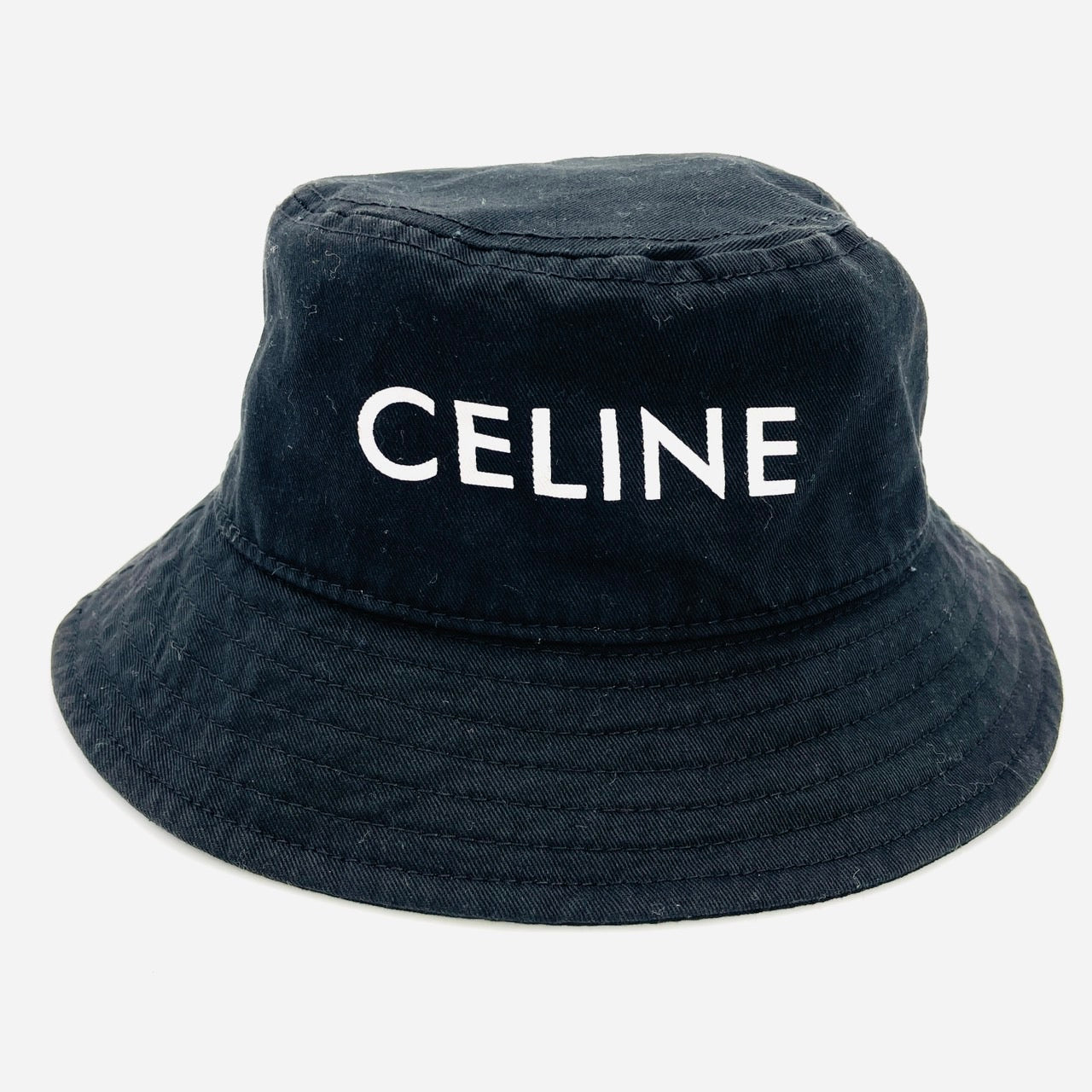 CELINE Bucket Hat Black Size M
