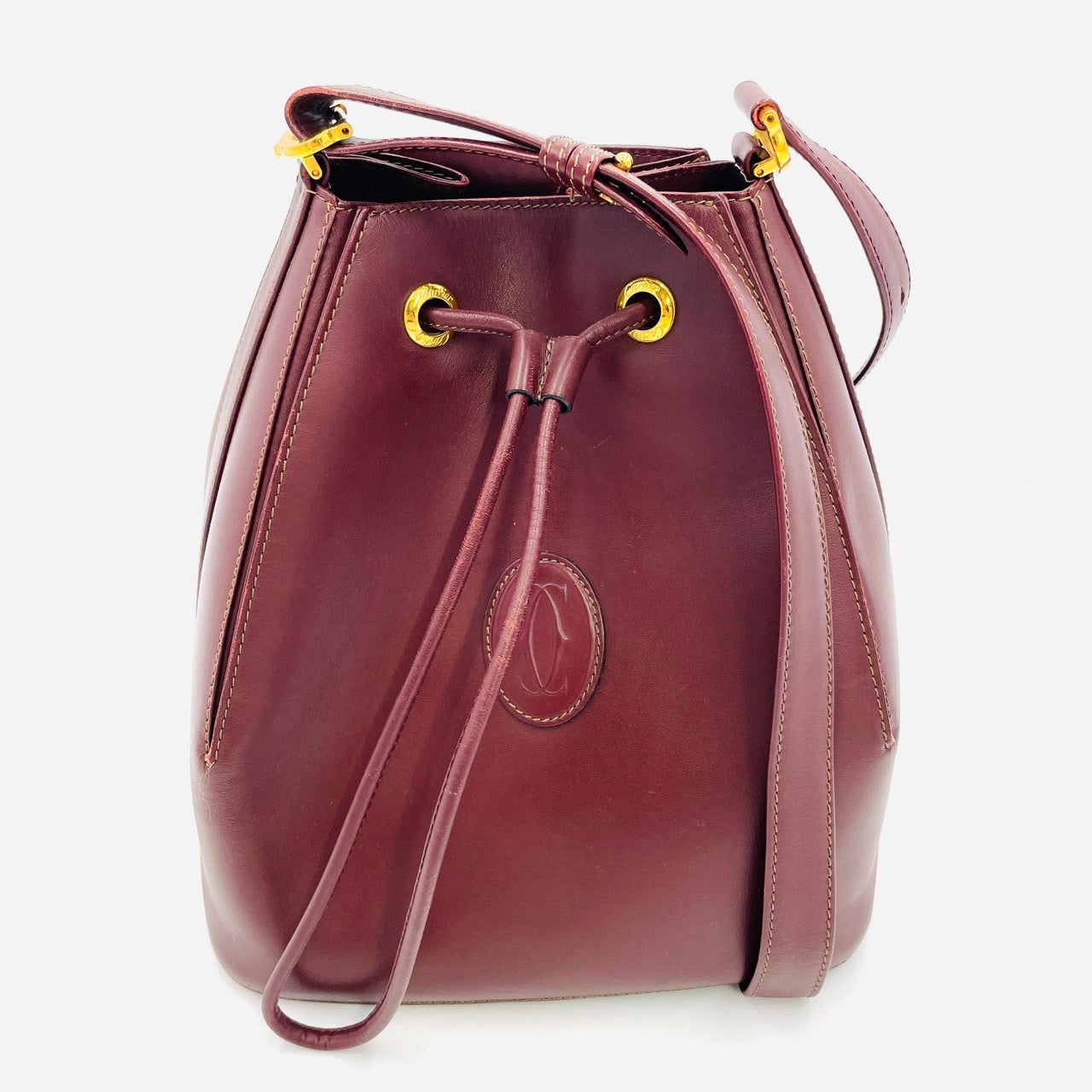 Cartier MastLine Vintage Shoulder bag Bordeaux