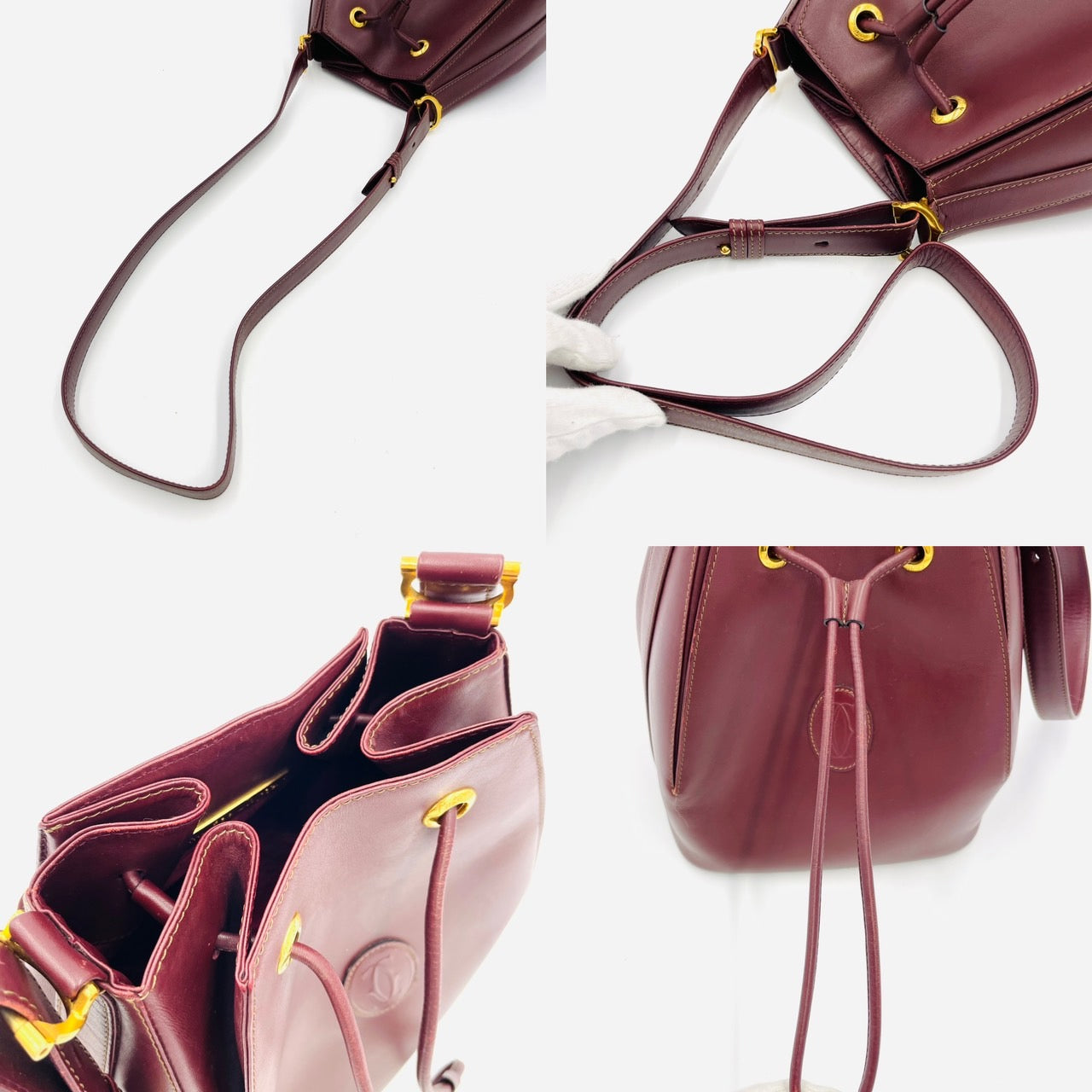 Cartier MastLine Vintage Shoulder bag Bordeaux