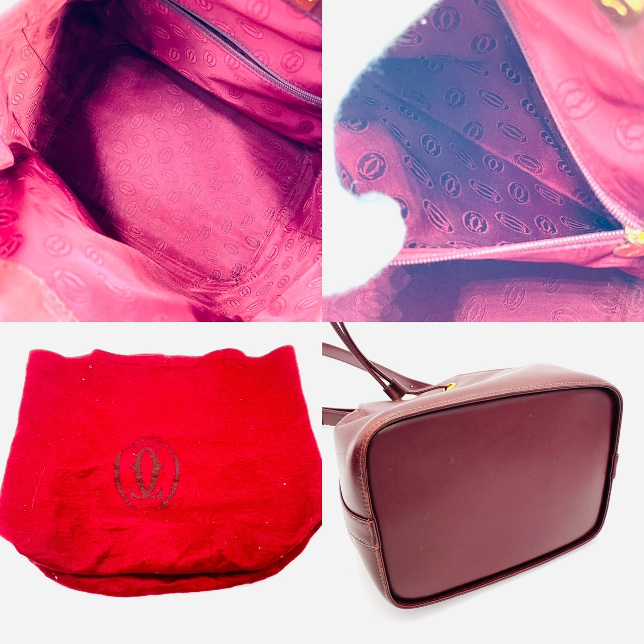 Cartier MastLine Vintage Shoulder bag Bordeaux