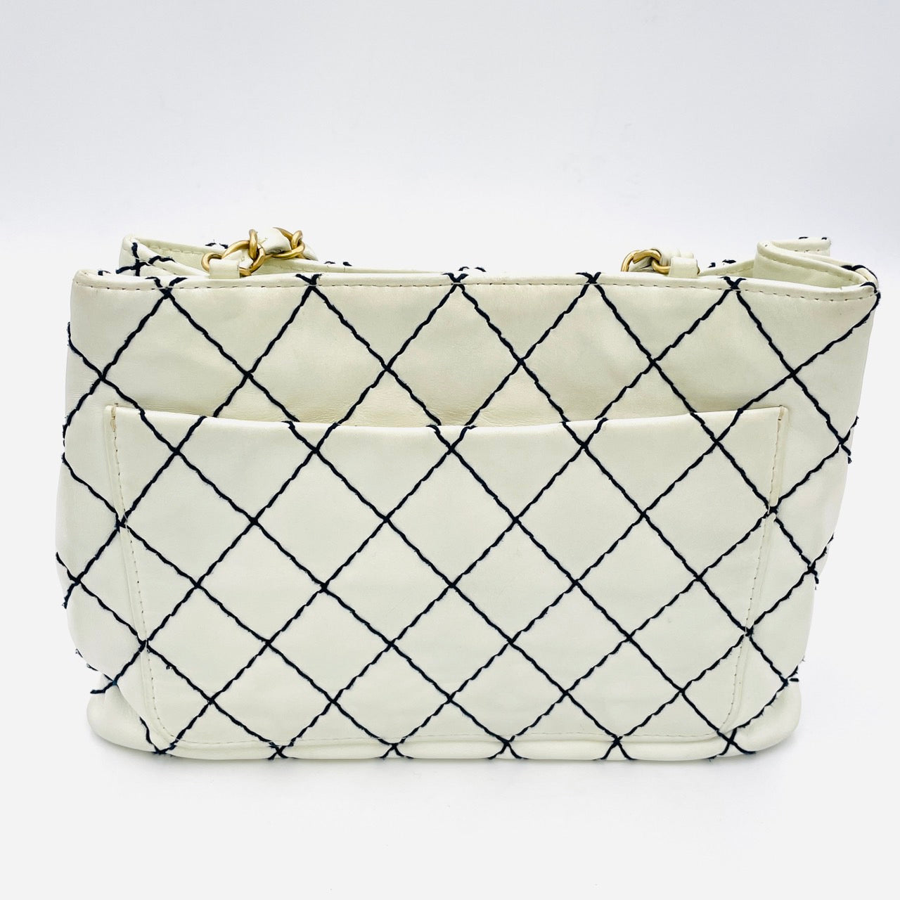 CHANEL Wild Stitch Chain Tote Bag