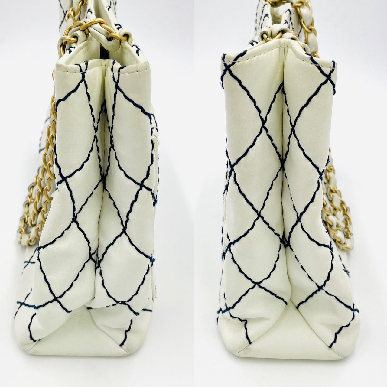 CHANEL Wild Stitch Chain Tote Bag