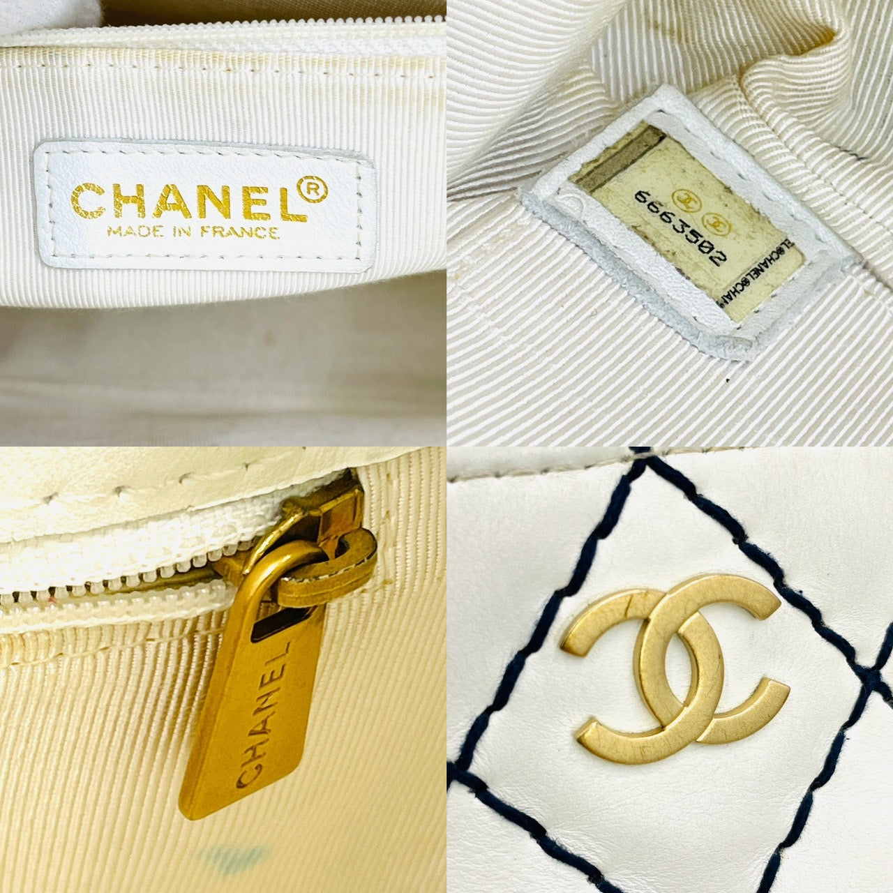 CHANEL Wild Stitch Chain Tote Bag