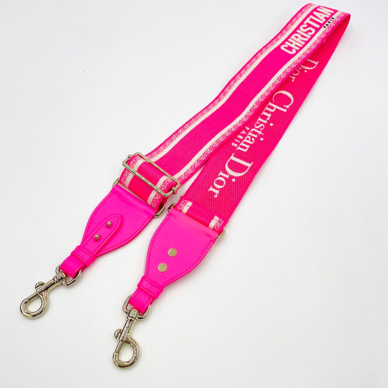 DIOR Embroidered Shoulder Strap Pink