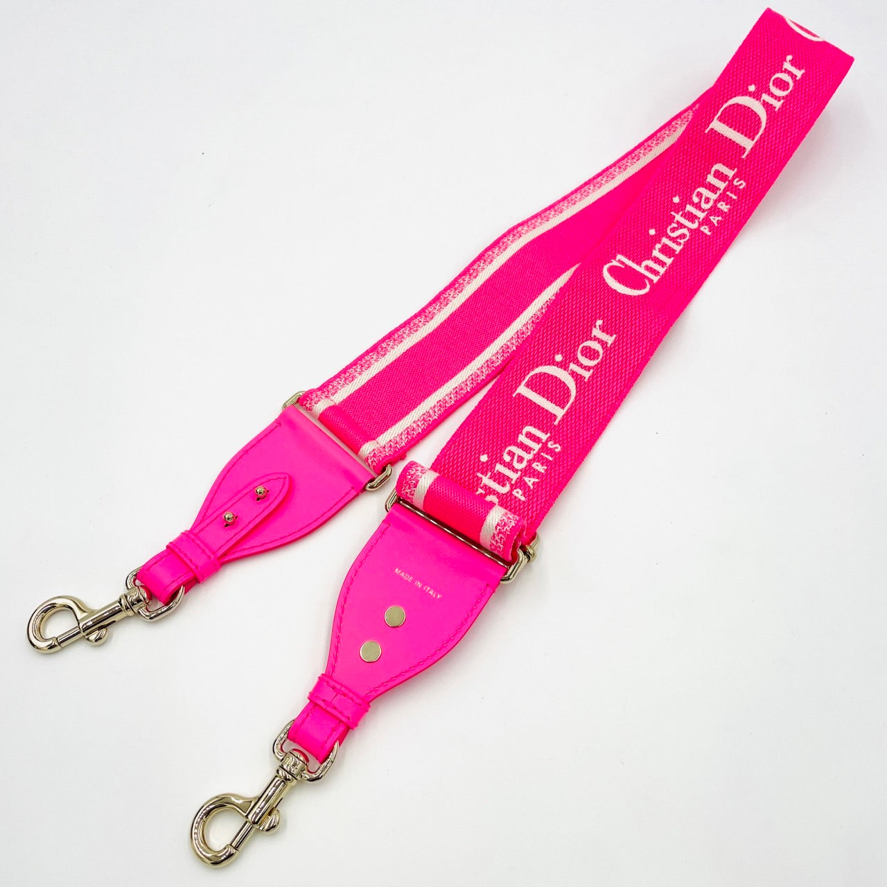 DIOR Embroidered Shoulder Strap Pink