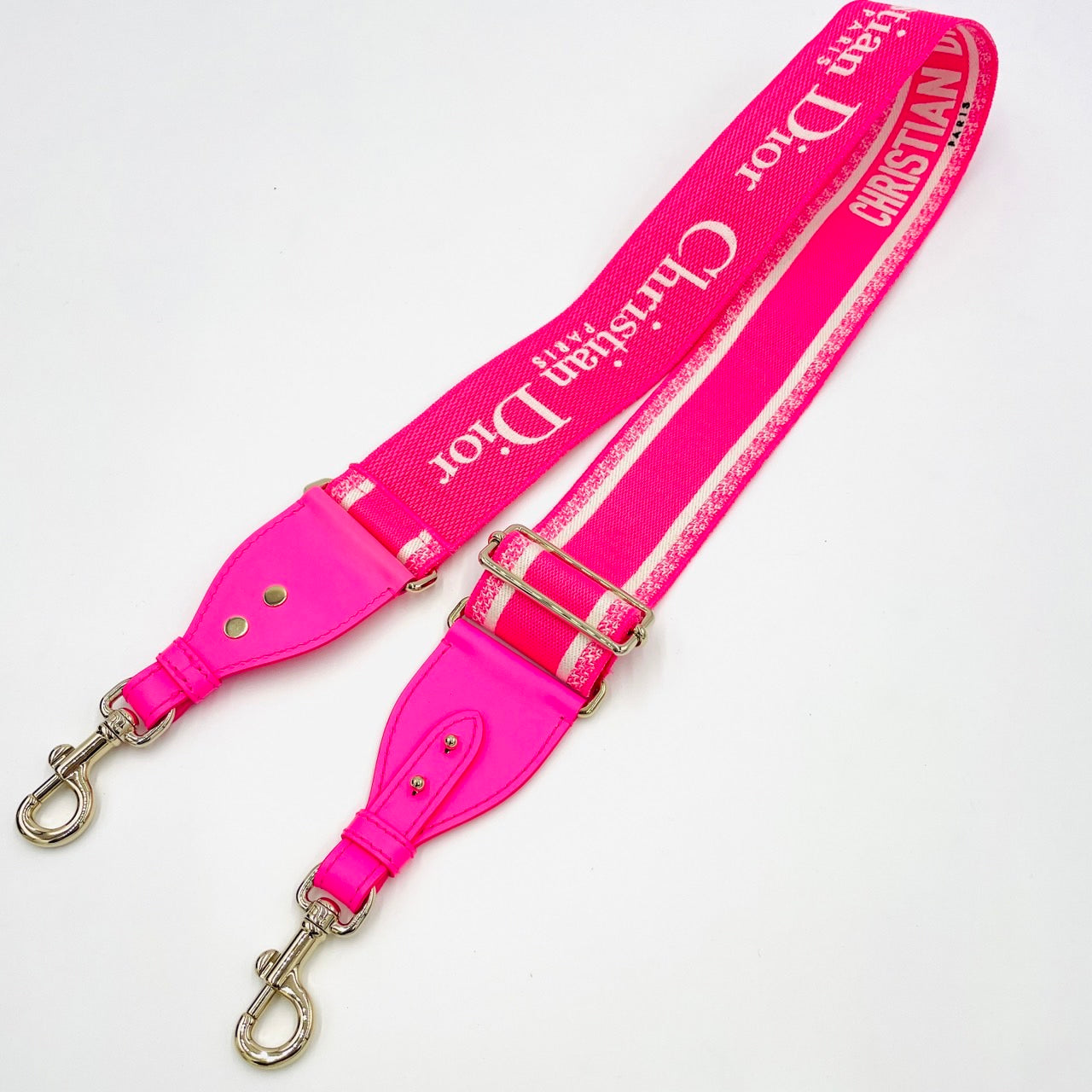 DIOR Embroidered Shoulder Strap Pink
