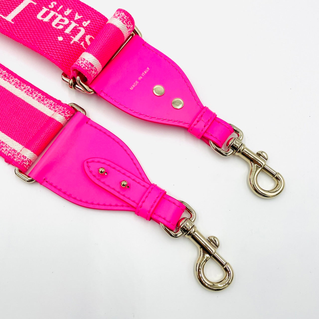 DIOR Embroidered Shoulder Strap Pink