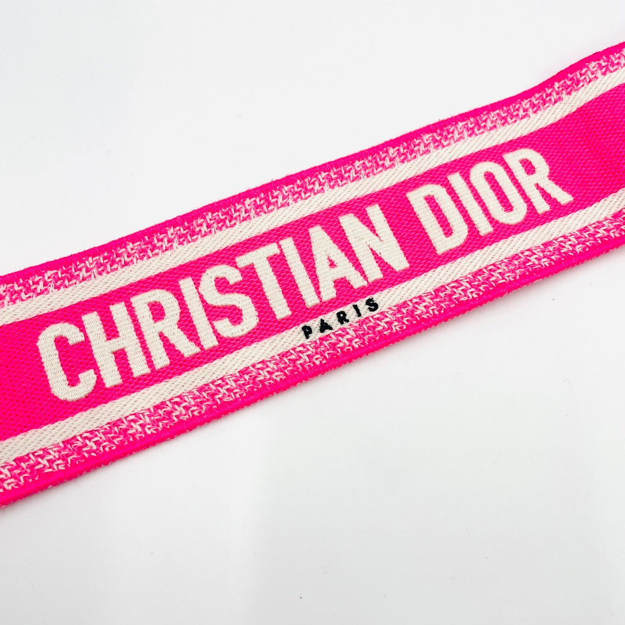 DIOR Embroidered Shoulder Strap Pink