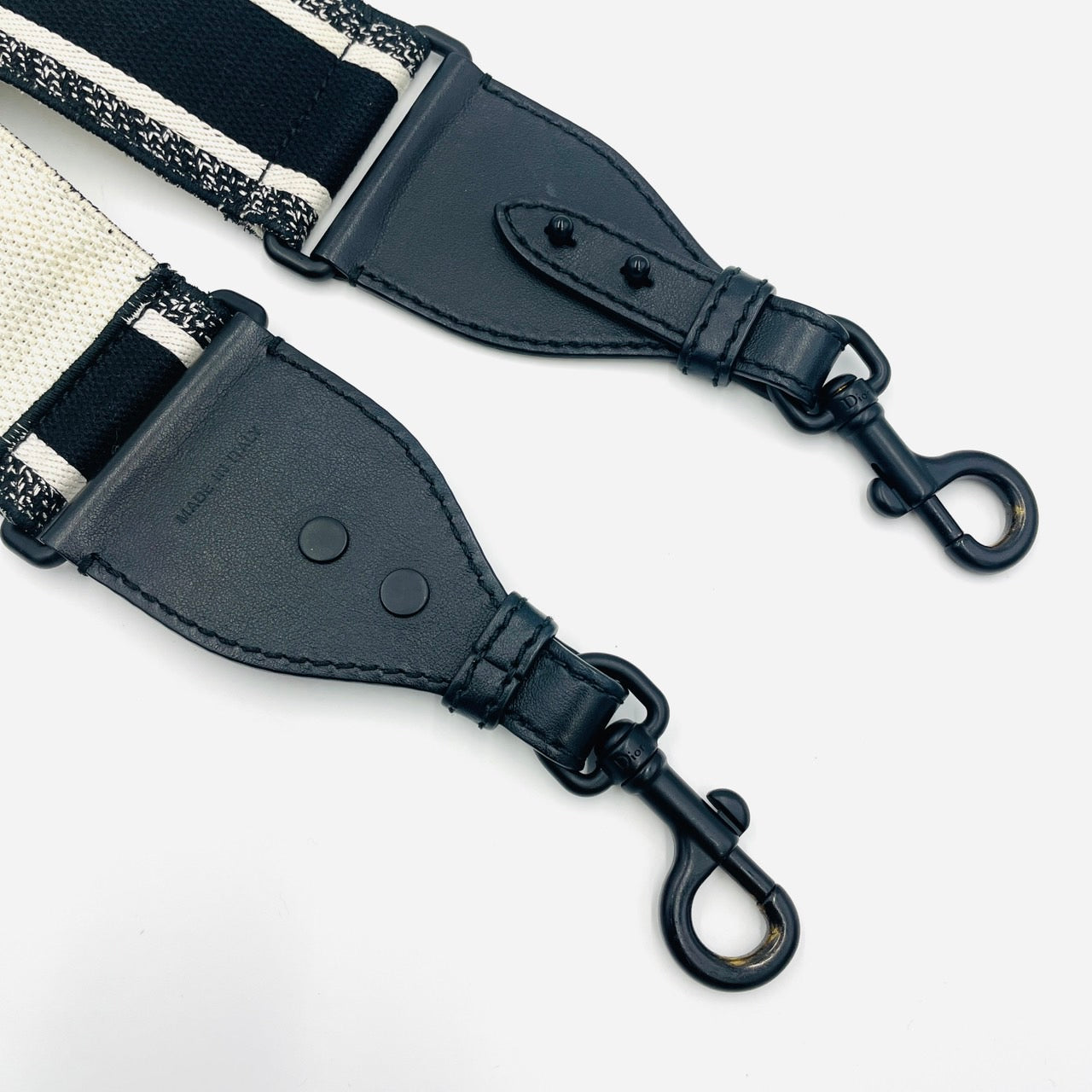 DIOR Embroidered Shoulder Strap Black