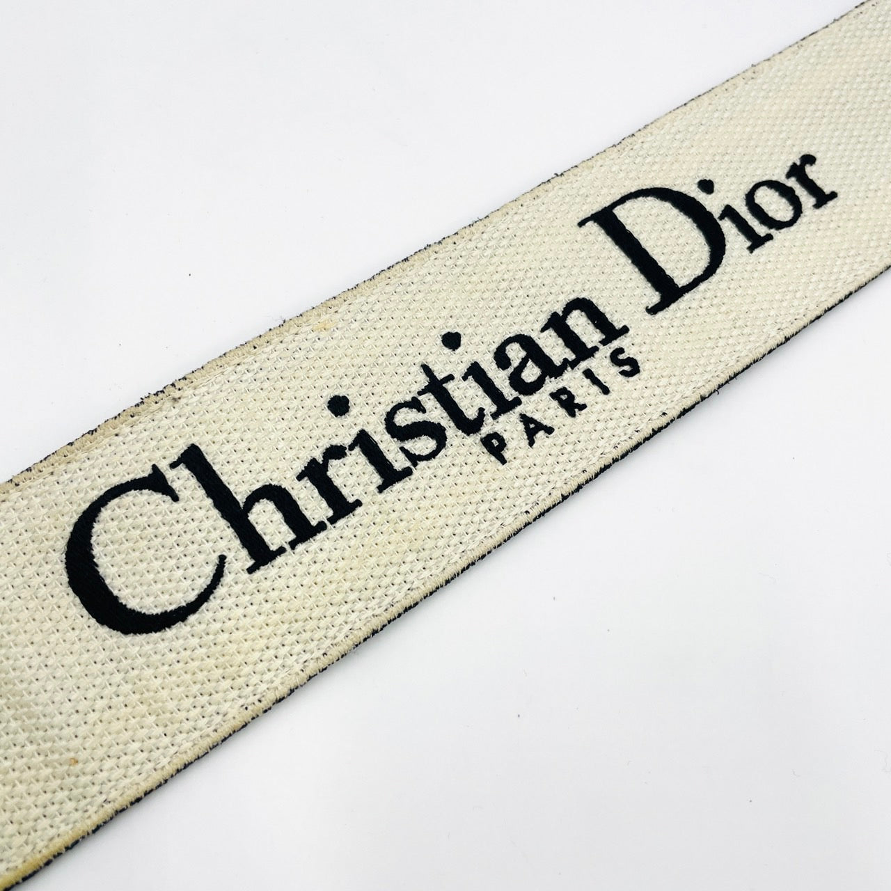 DIOR Embroidered Shoulder Strap Black