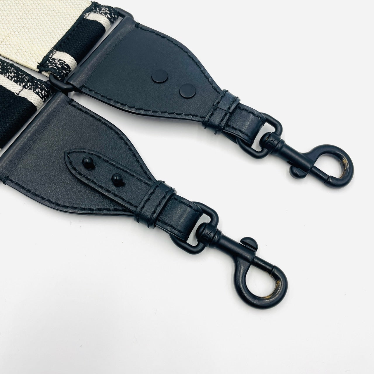 DIOR Embroidered Shoulder Strap Black