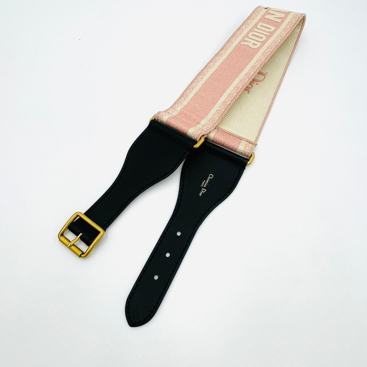 DIOR Embroidered Belt Pink