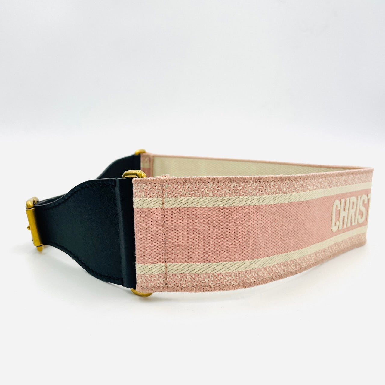 DIOR Embroidered Belt Pink