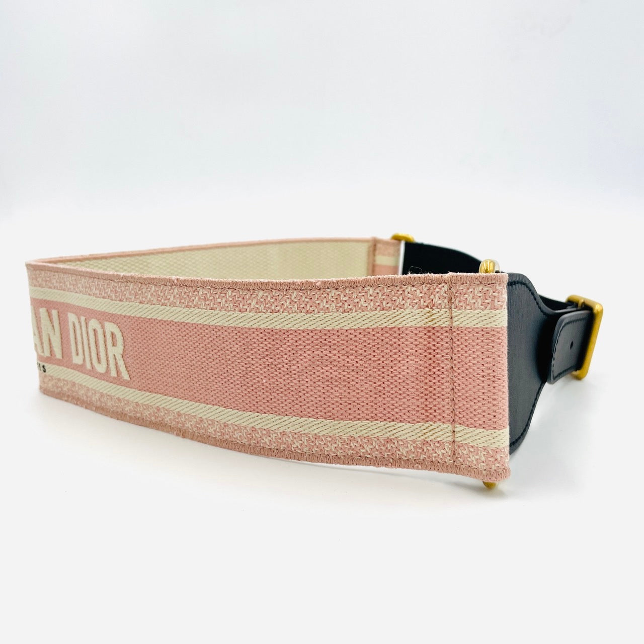 DIOR Embroidered Belt Pink