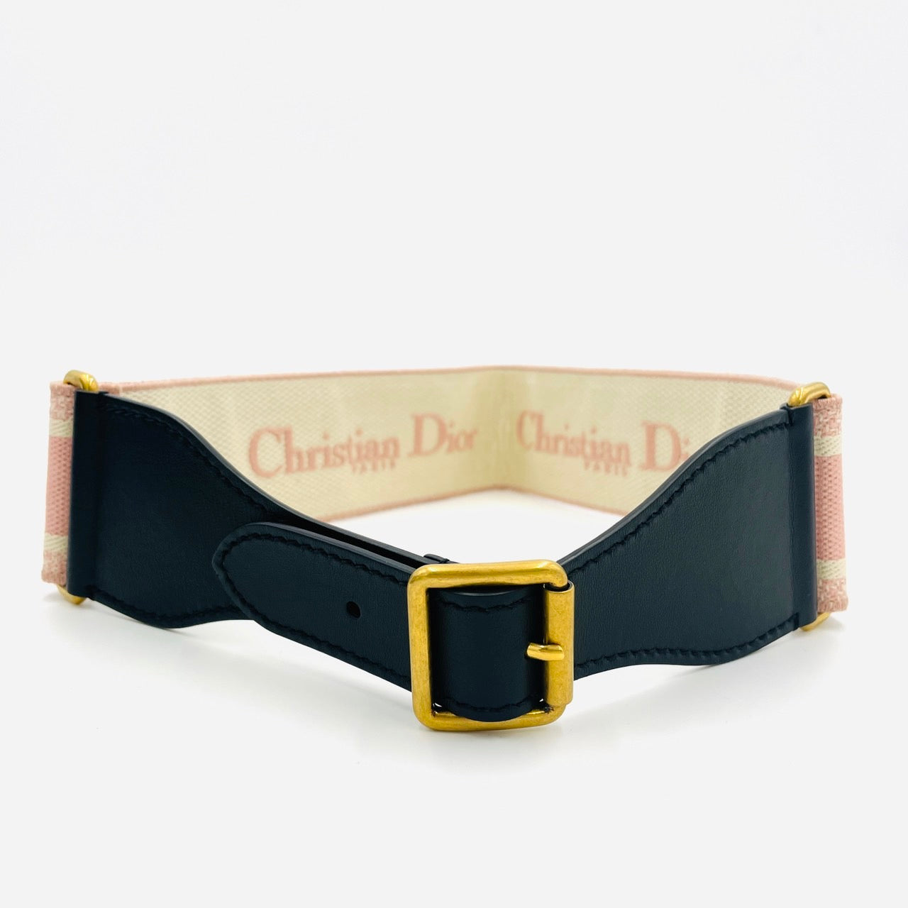 DIOR Embroidered Belt Pink