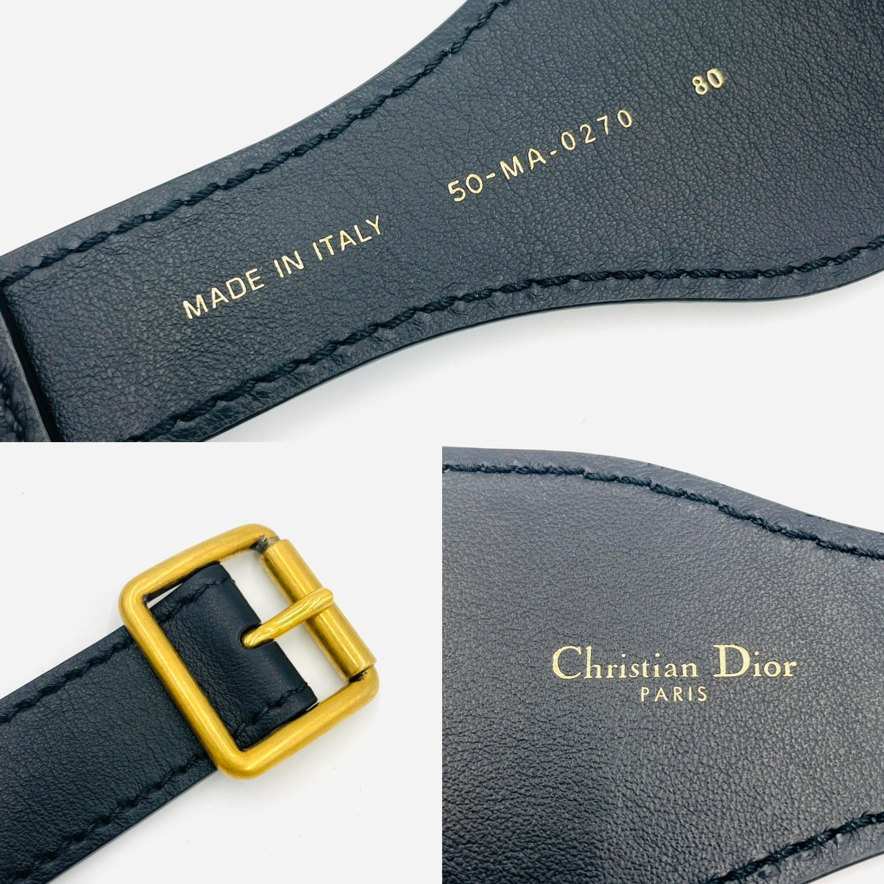 DIOR Embroidered Belt Pink