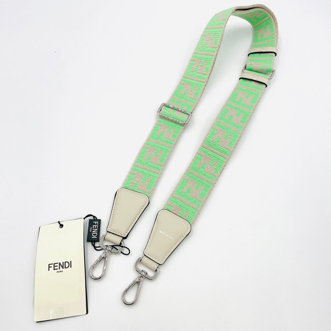 FENDI Shoulder Strap Logo Green