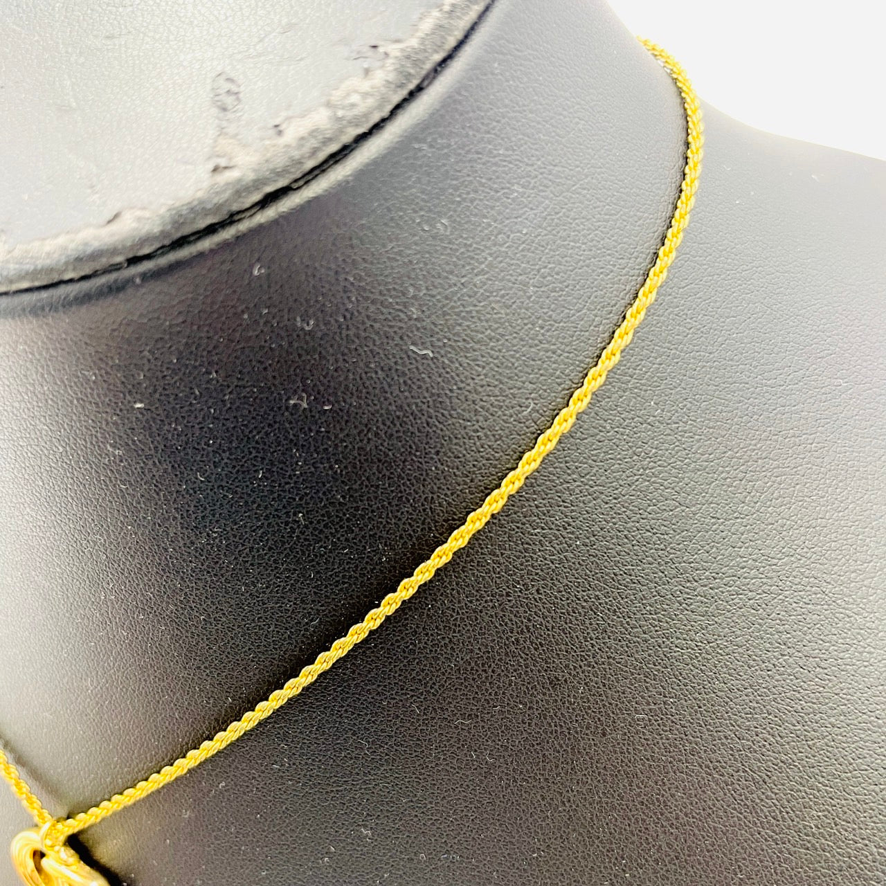 Christian Dior logo Necklace Gold Vintage