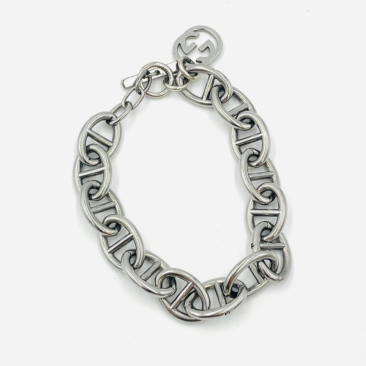 GUCCI Anchor Chain Bracelet Silver