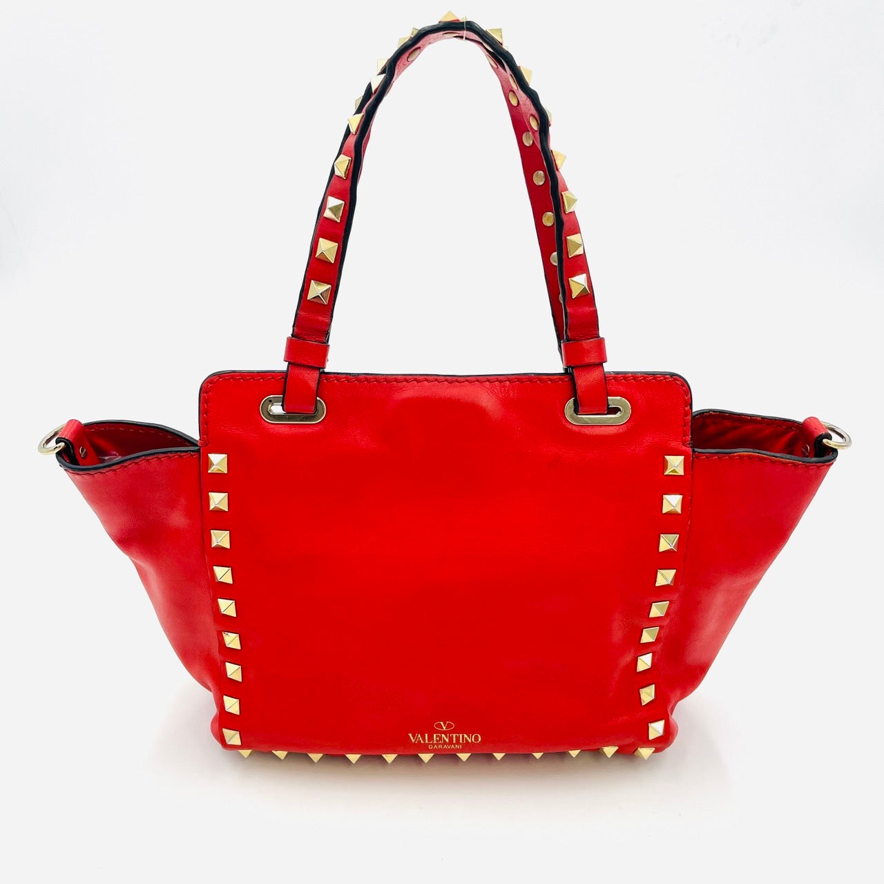VALENTINO Hand bag Leather Red 2way