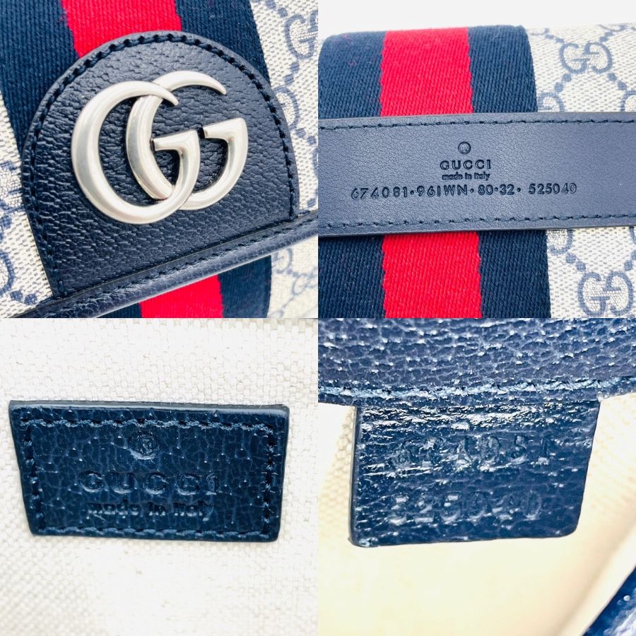 GUCCI Unused Ophidia Body Bag Navy