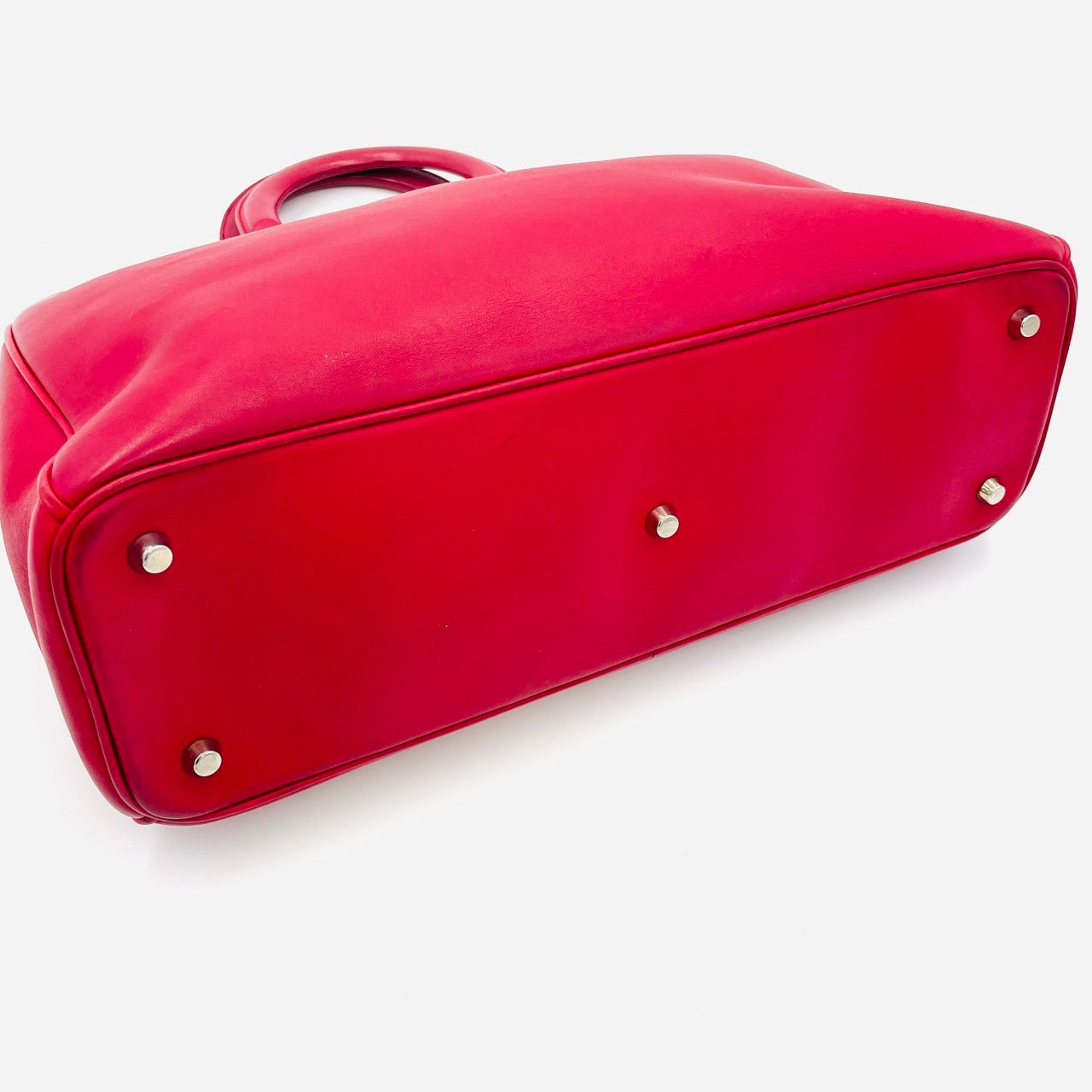 DIOR Diorissimo Leather Red 2-way Handbag