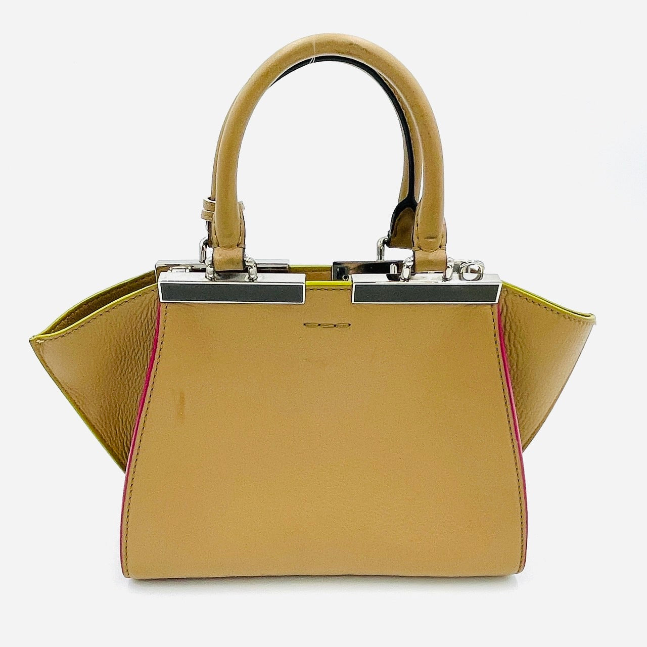 FENDI Petit Trois Jules Handbag Beige