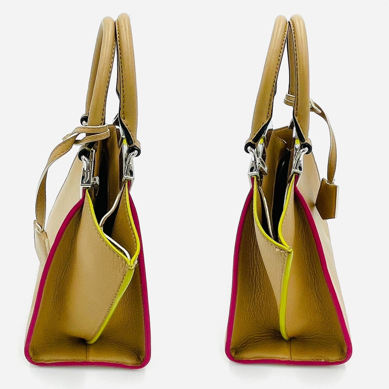 FENDI Petit Trois Jules Handbag Beige