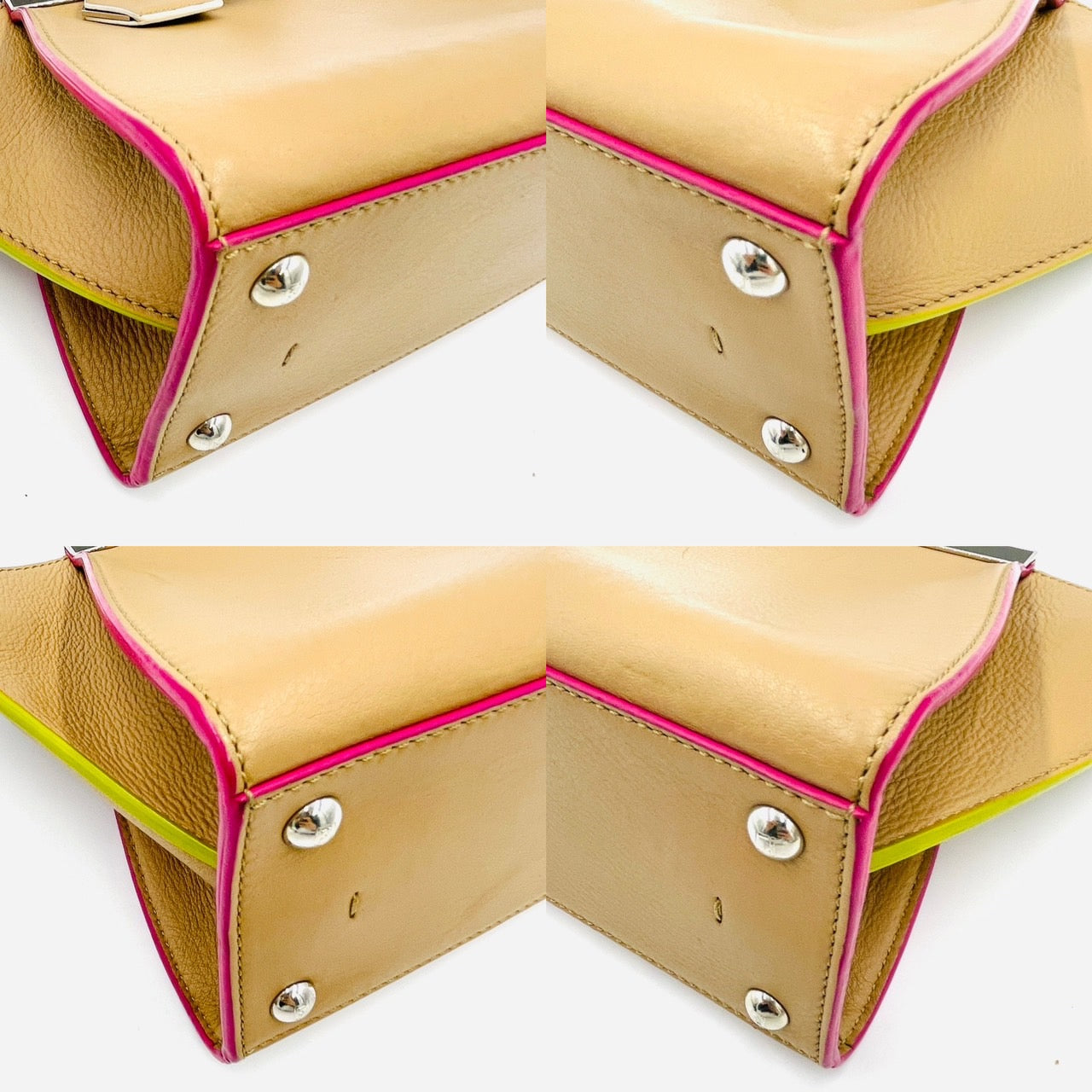 FENDI Petit Trois Jules Handbag Beige