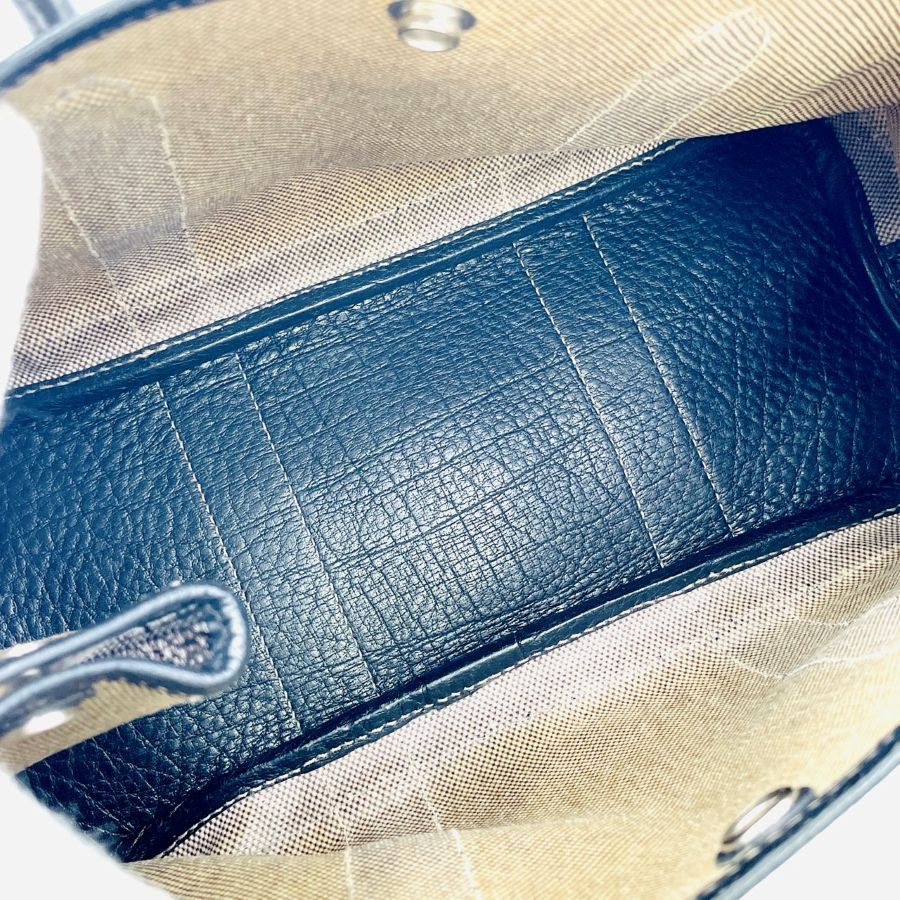Hermes Garden Party TPM Toile Ash White×Black □H