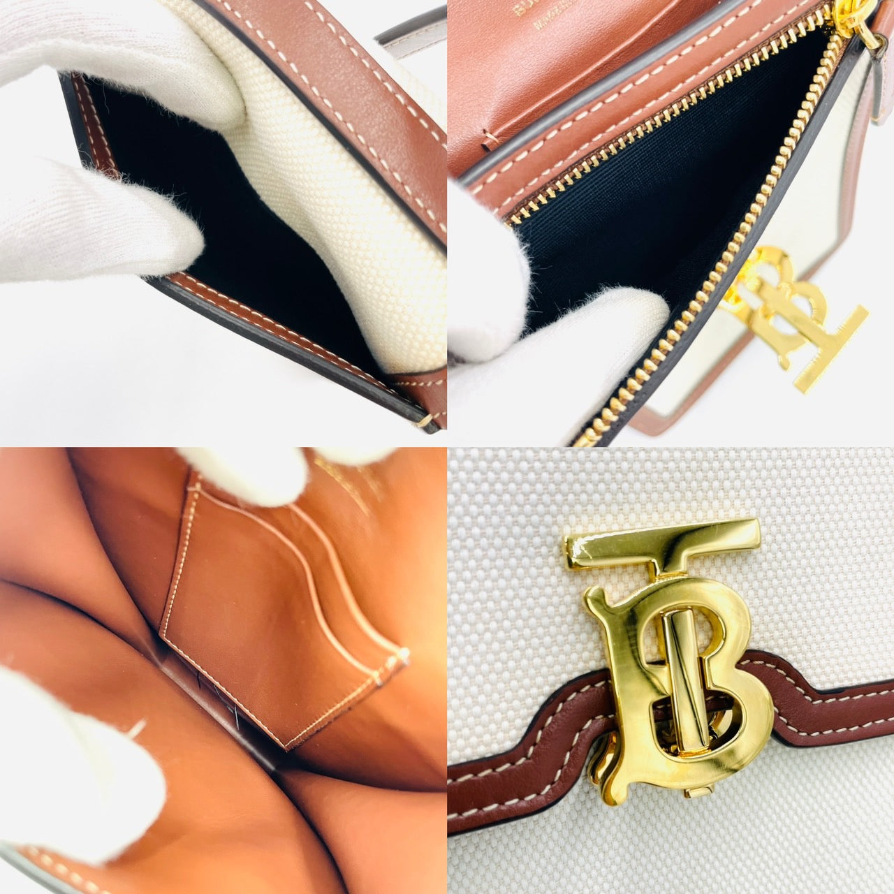 Burberry Shoulder Bag Logo Canvas