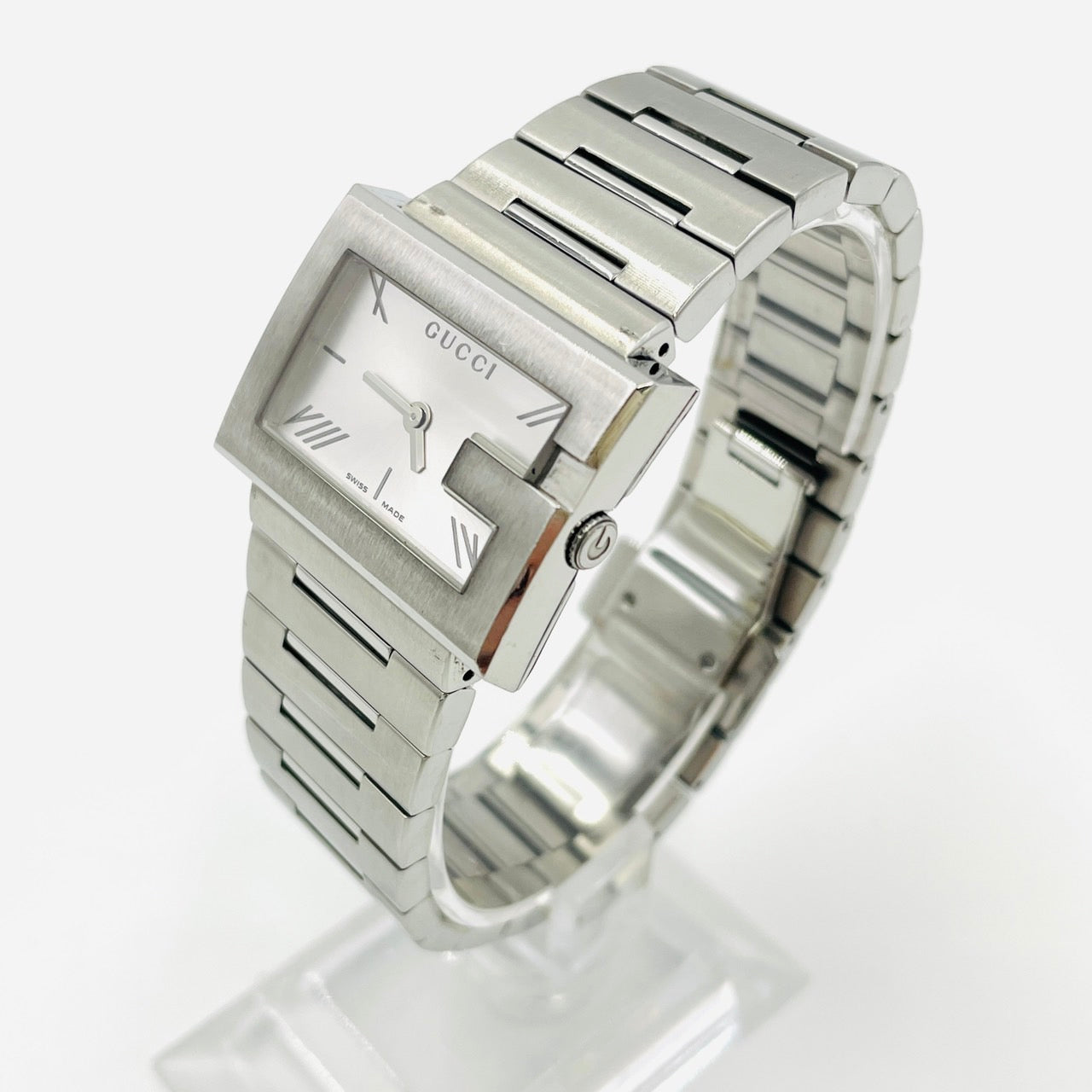GUCCI WATCH Silver Quartz QZ Unisex