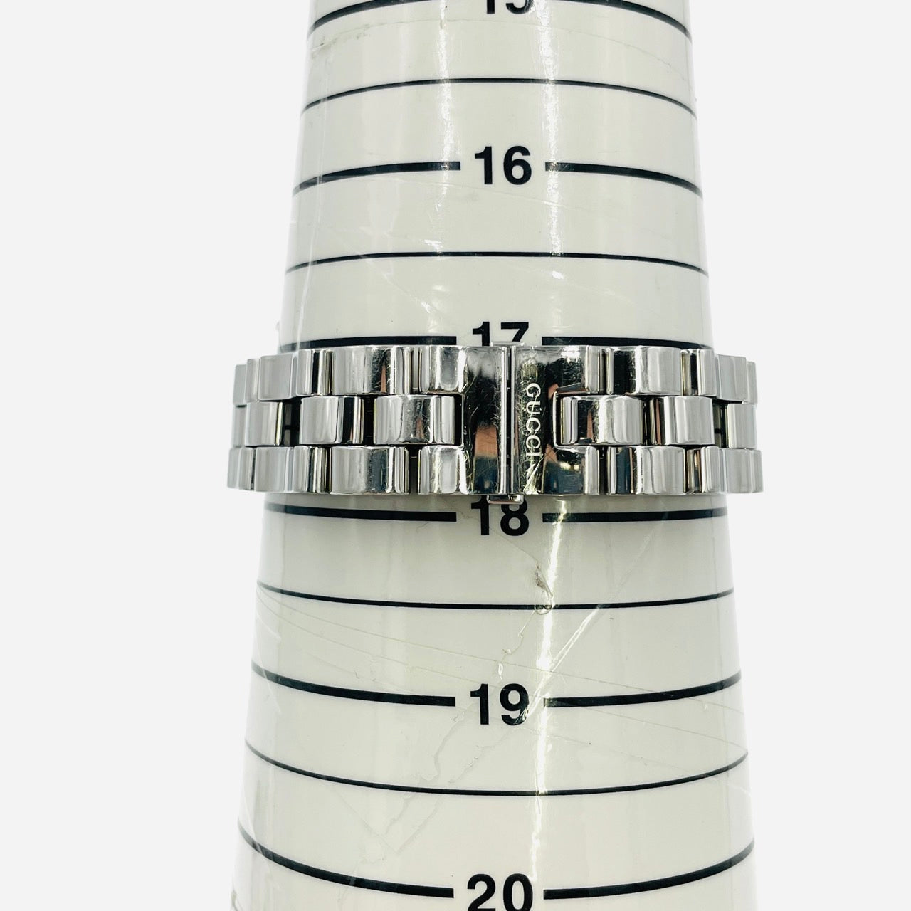 GUCCI WATCH Silver 2305L Quotes QZ Black Unisex