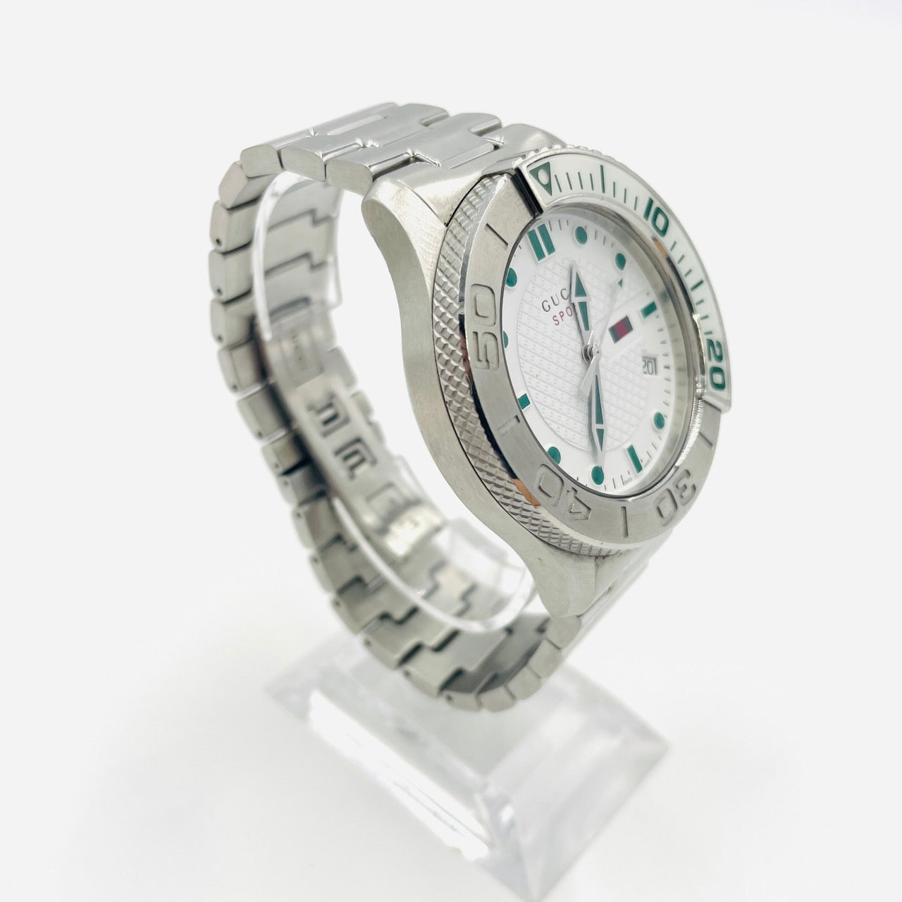 GUCCI WATCH Silver Quartz QZ Men