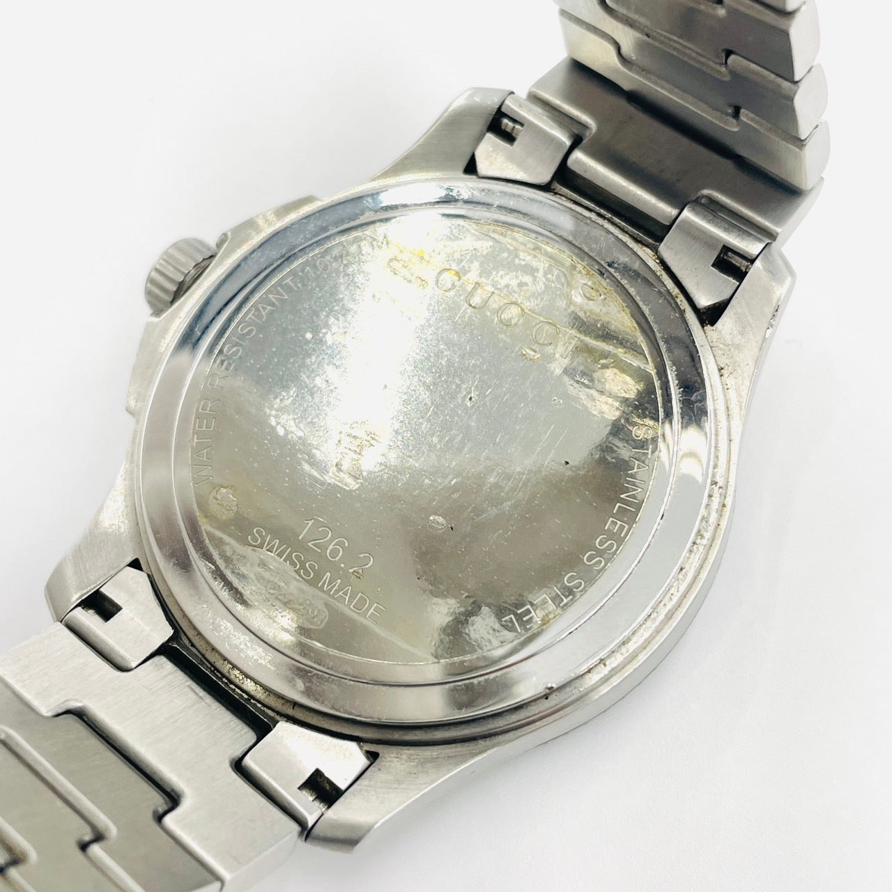 GUCCI WATCH Silver Quartz QZ Men
