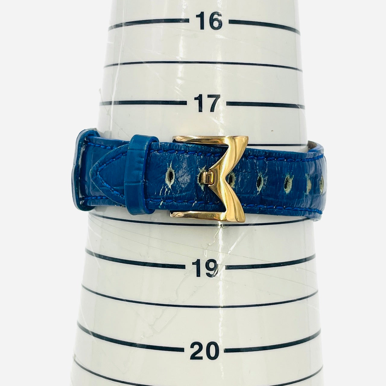 GaGa Milano Men Watch Manuale Blue Leather Gold