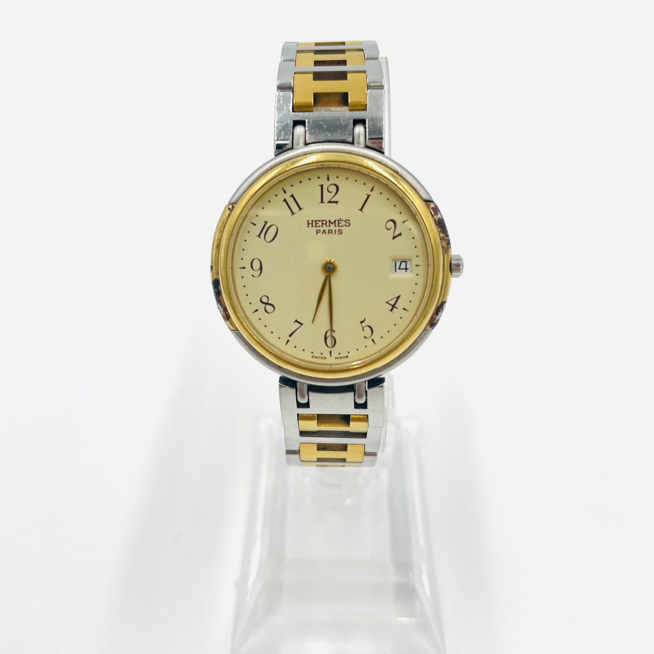 HERMES Watch Women Winzer QZ Ivory