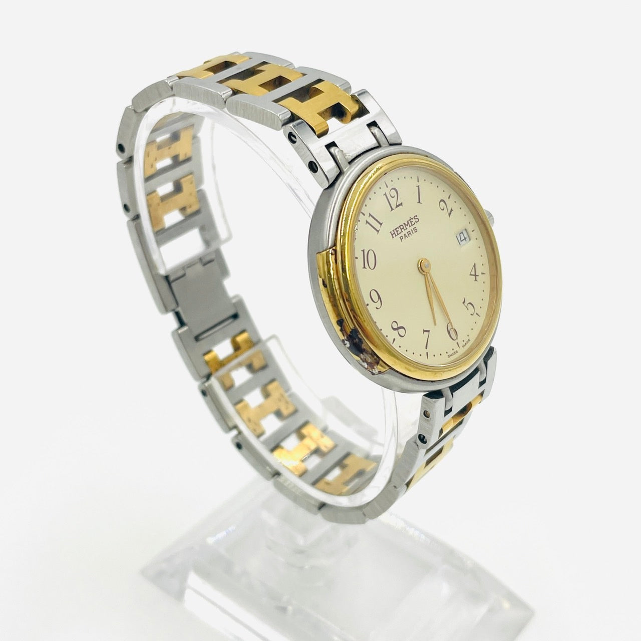HERMES Watch Women Winzer QZ Ivory