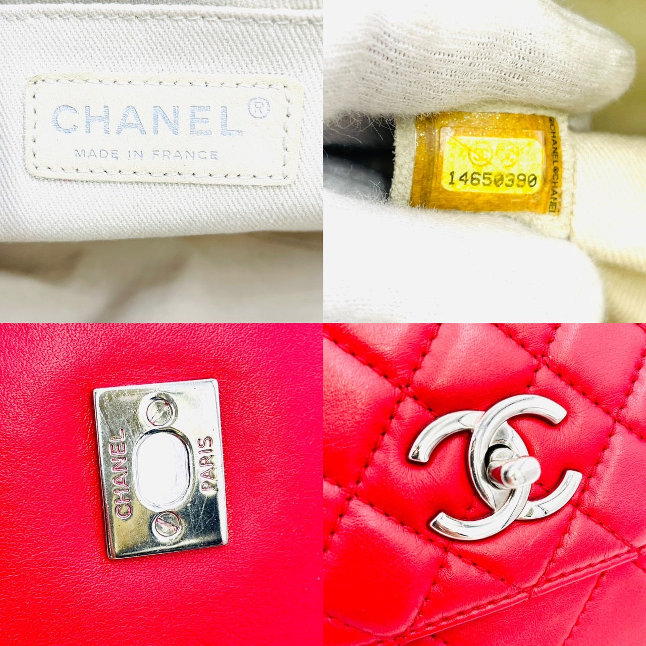 CHANEL MATRASSE Chain Shoulder Bag Red