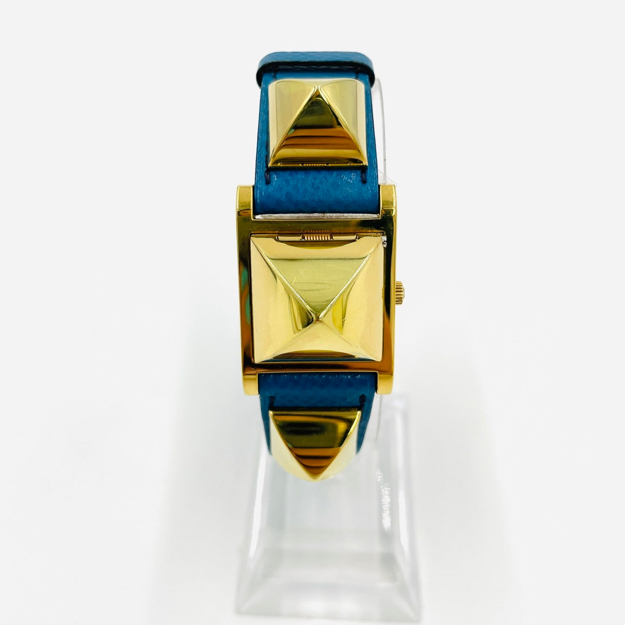HERMES Medor Women Watch Leather Blue QZ