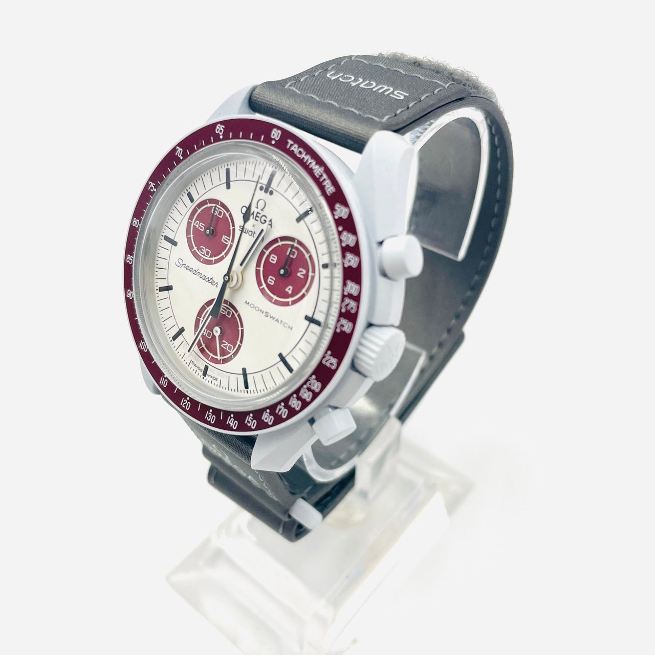 OMEGA×Swatch Speedmaster Bioceramic Moonswatch MISSION TO PLUTO Blue×Red