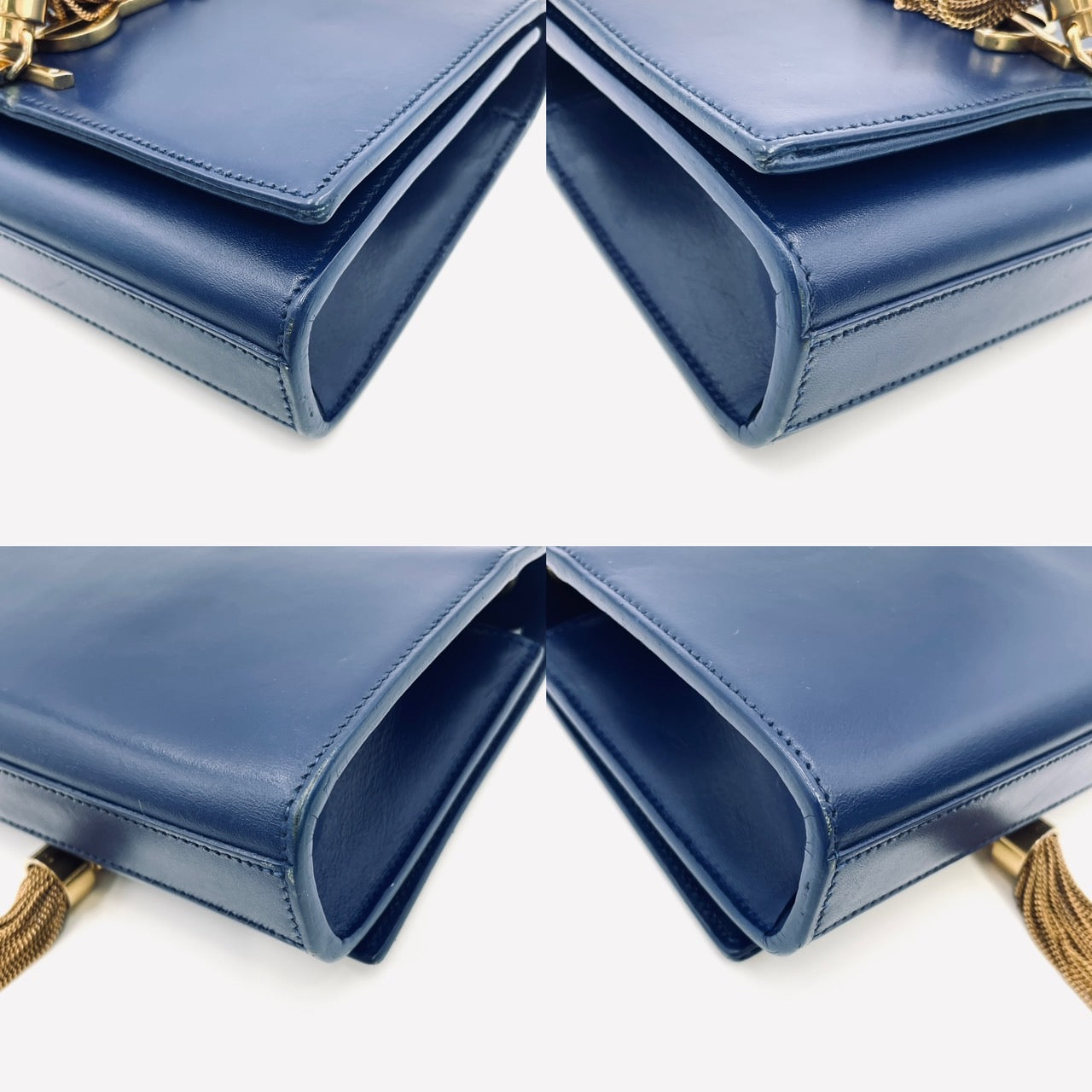 SAINT LAURENT Kate Chain Shoulder Bag Blue