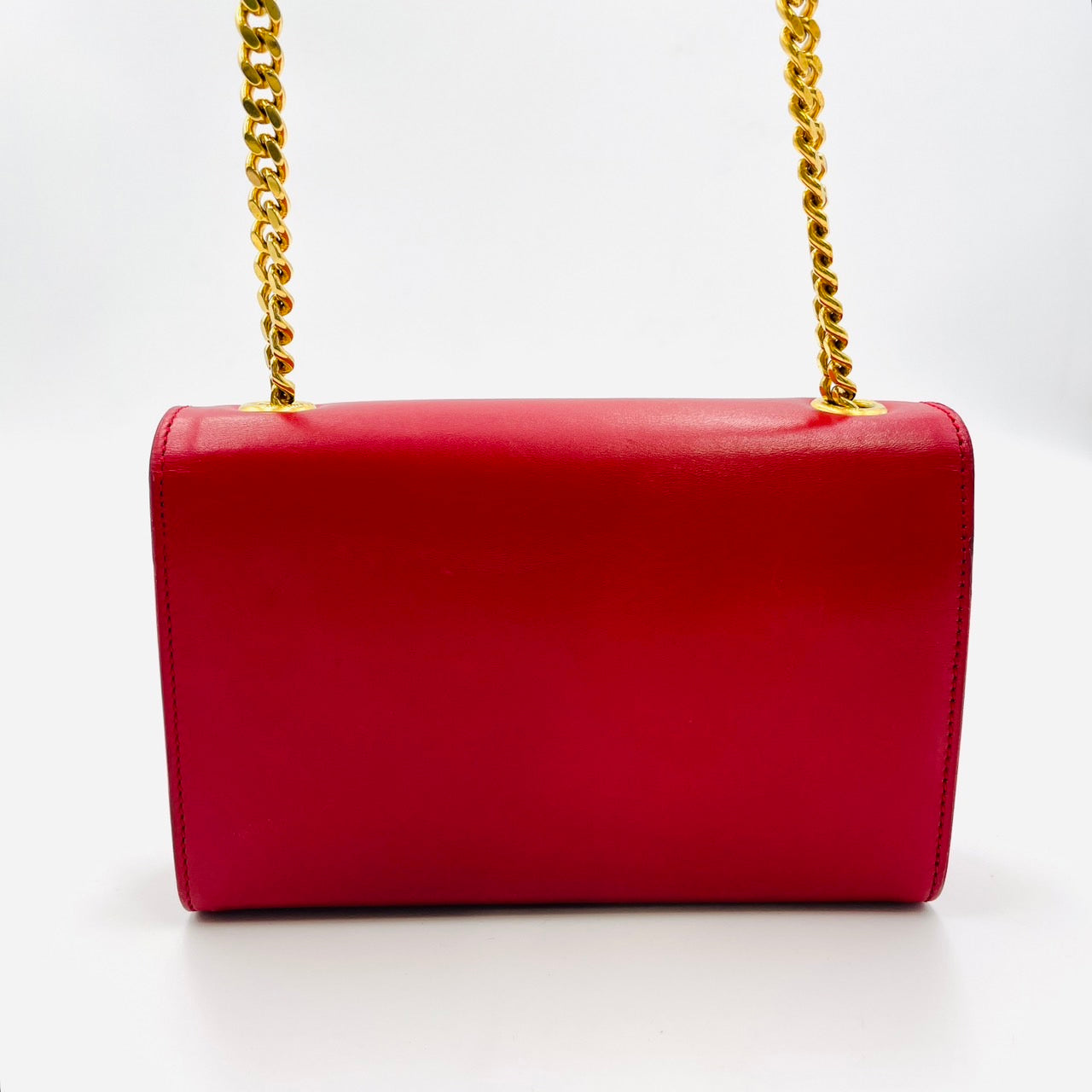 SAINT LAURENT Kate Chain Shoulder Bag Red