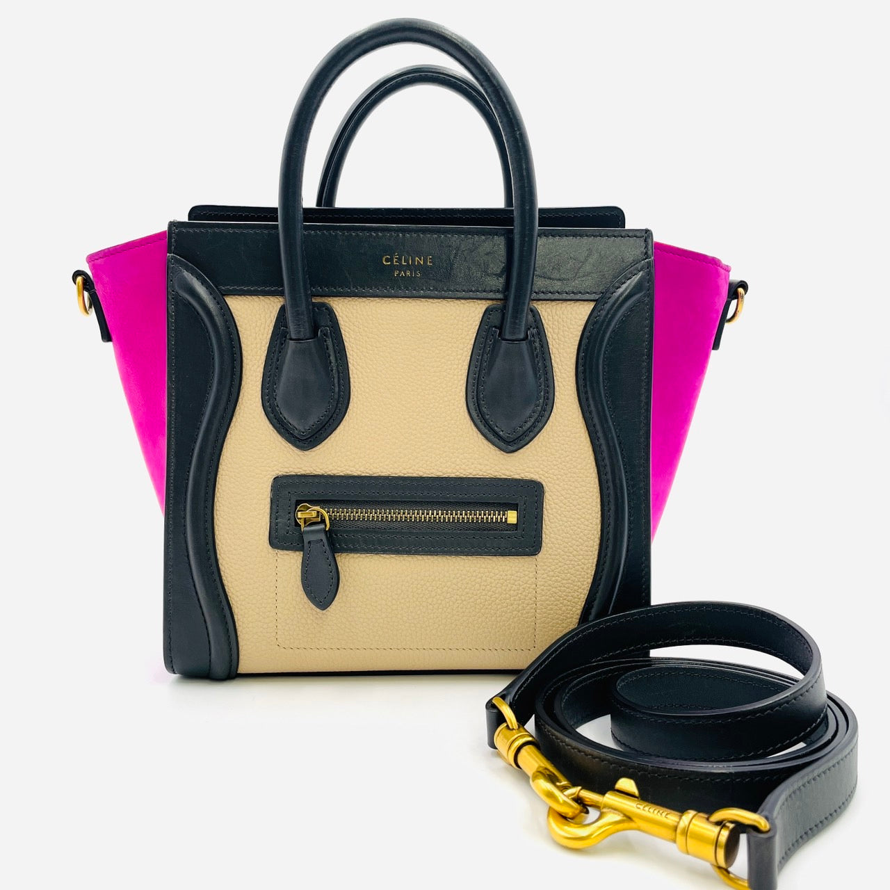 CELINE Luggage Micro Shopper