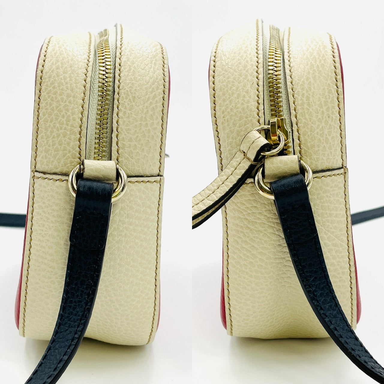 GUCCI Soho Leather Red Shoulder Bag