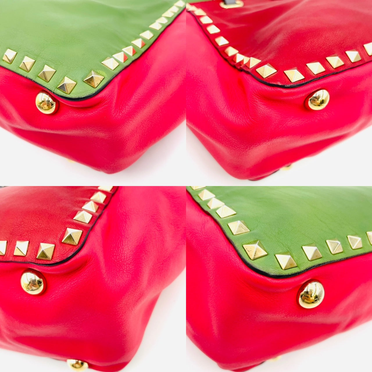 VALENTINO Hand bag Leather Red 2way