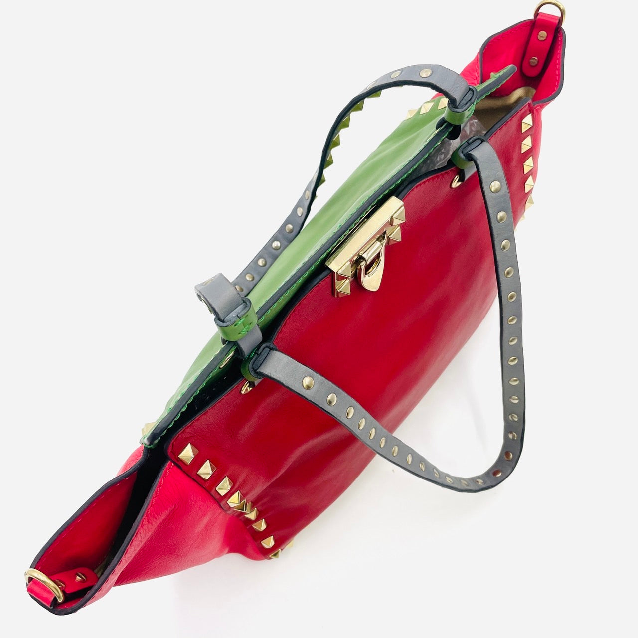 VALENTINO Hand bag Leather Red 2way