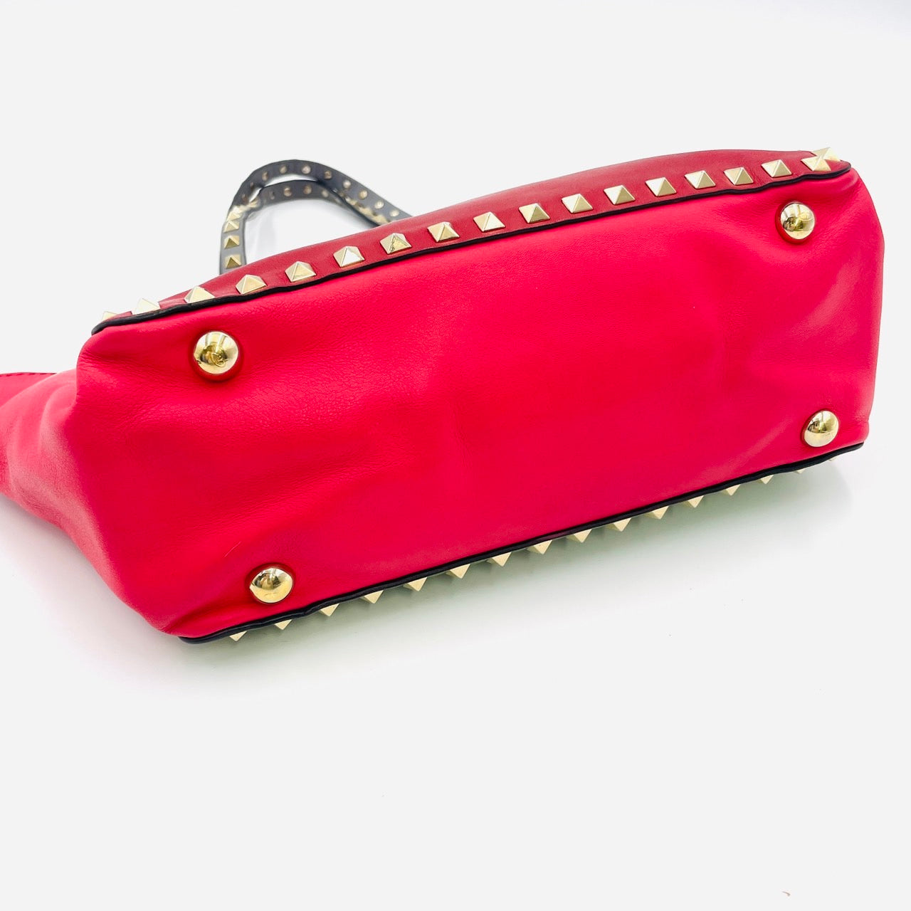 VALENTINO Hand bag Leather Red 2way